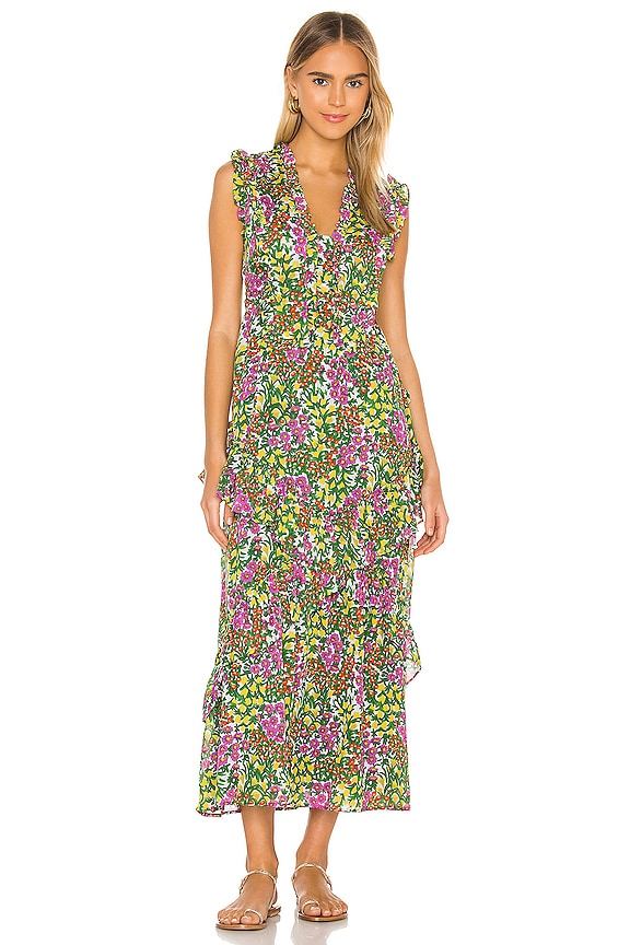 Banjanan X REVOLVE Donna Dress in Cottage Garden Lilac Multi | REVOLVE
