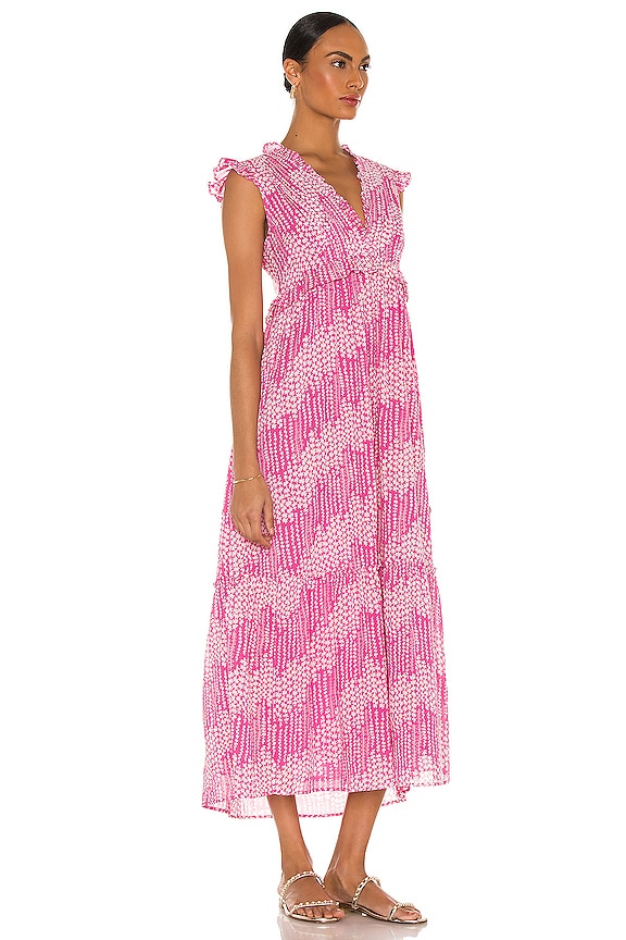 view 2 of 3 Constance Dress in Maiden Grass Raspberry Rose