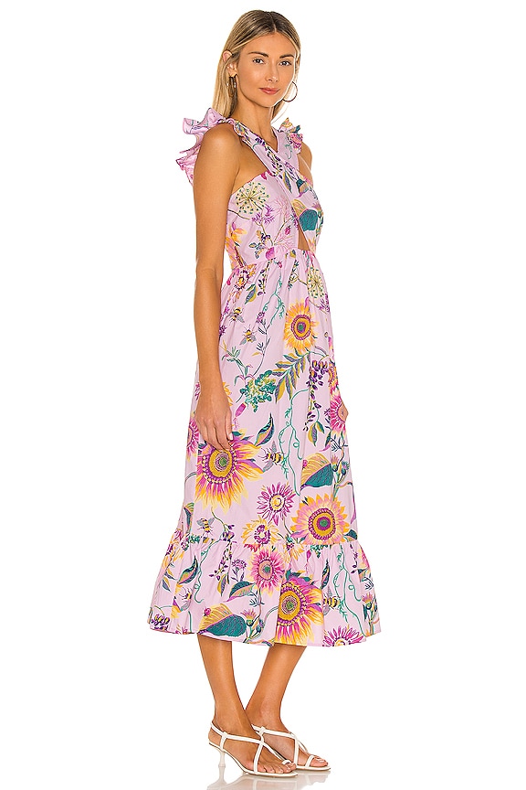 view 2 of 3 VESTIDO CECIL in Mid Summer Bumble Orchid Bouquet