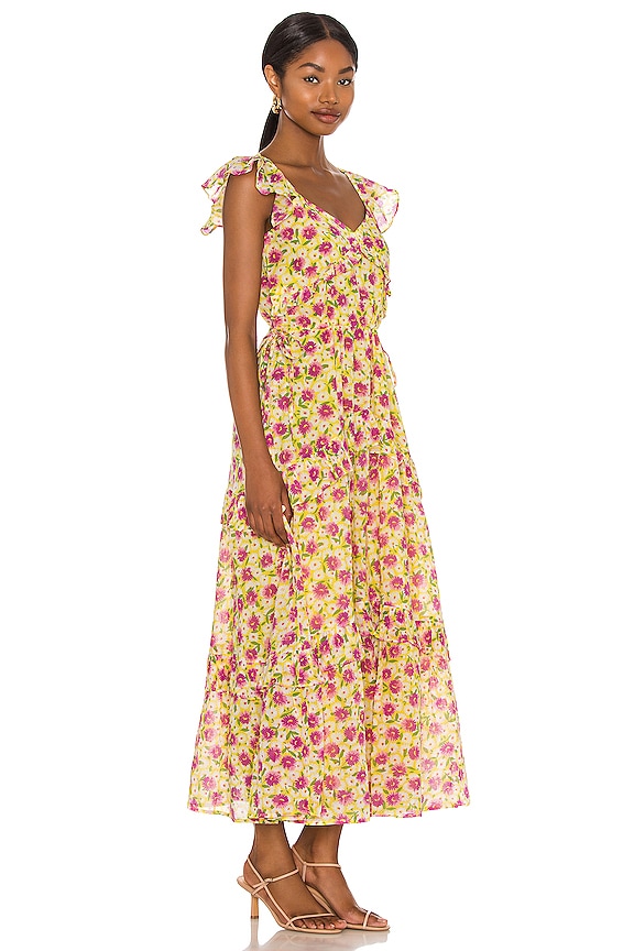 view 2 of 3 Erin Dress in Flower Carpet Vibrant Yellow