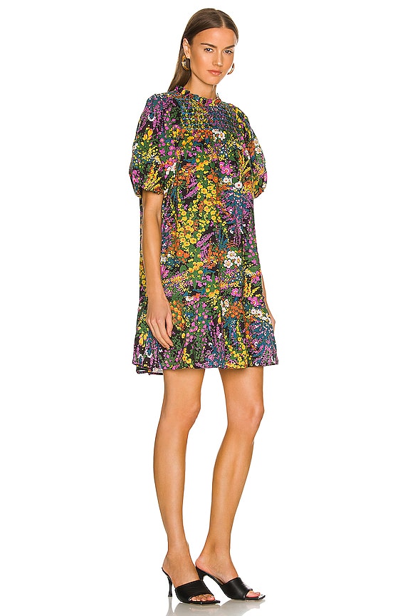 view 2 of 3 ROBE COURTE NICOLE in Loki's Garden Black