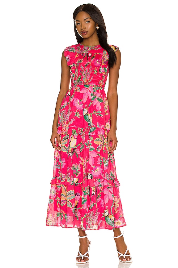 view 1 of 3 Iris Dress in Woden Hedgerow Paradise Pink