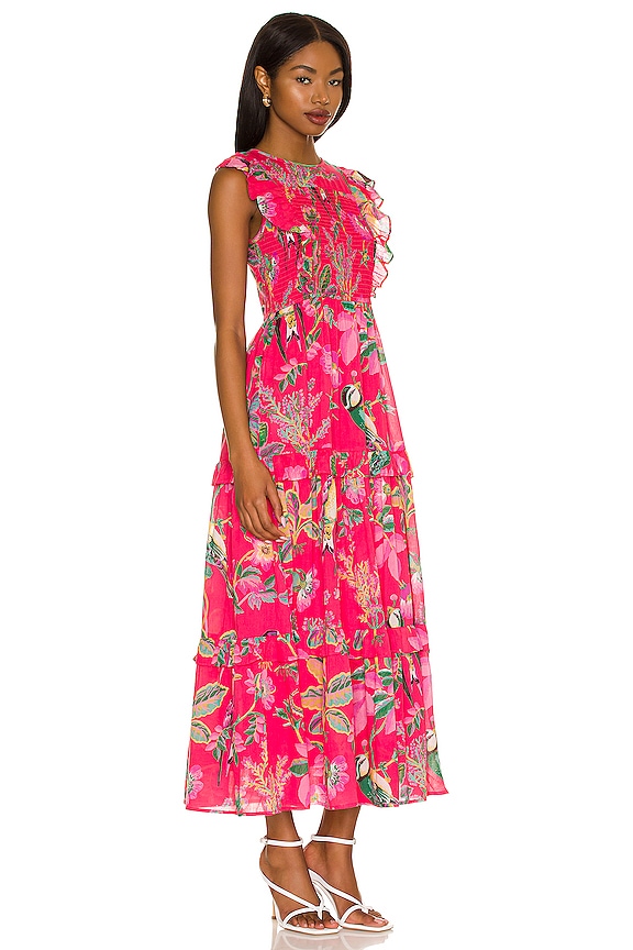 view 2 of 3 Iris Dress in Woden Hedgerow Paradise Pink