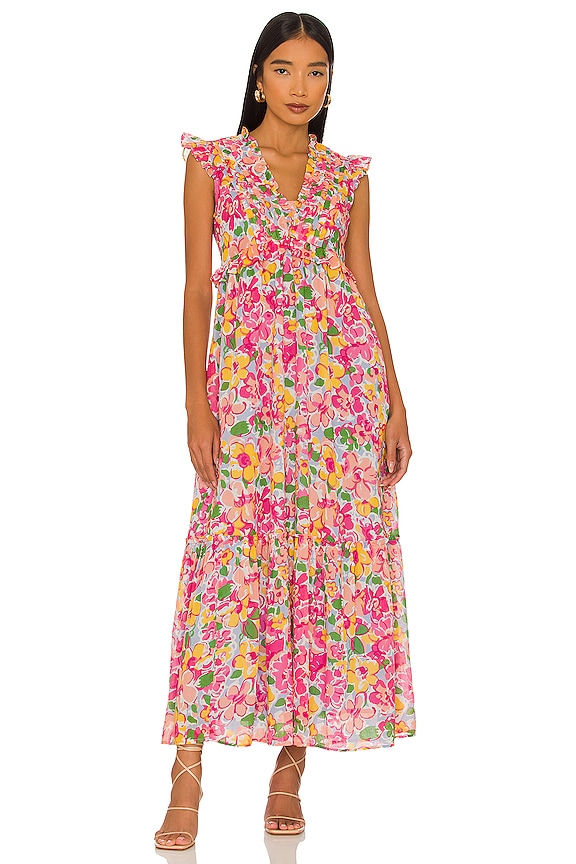 view 1 of 3 Constance Dress in TECHNI FLORAL BREEZE