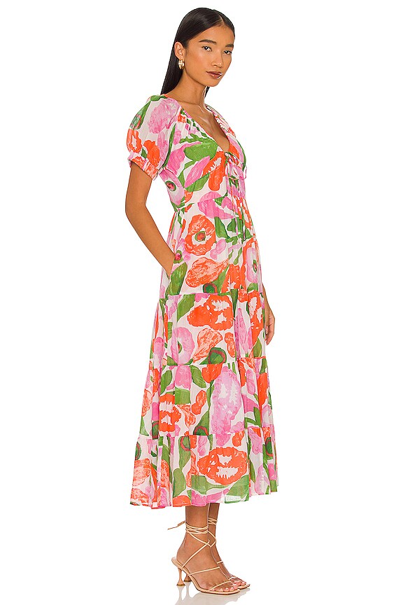 view 2 of 3 ROBE NORMA in EUPHORIC BLOOM VIVID