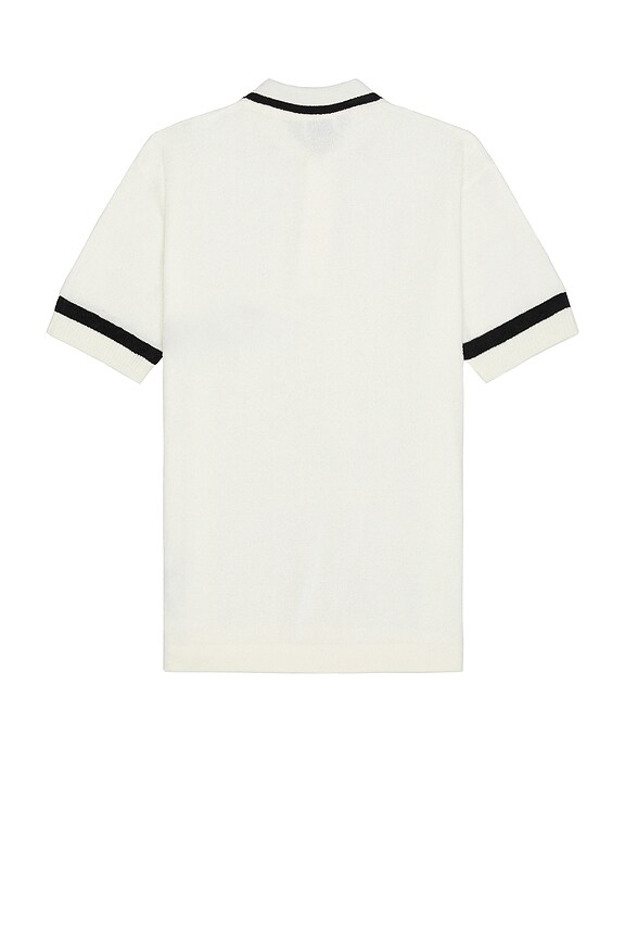 view 2 of 4 Knit Polo in White