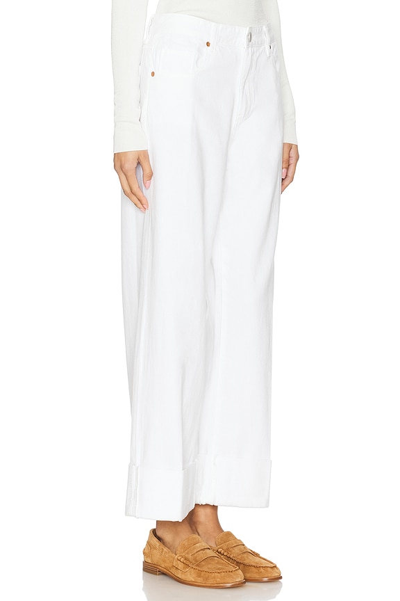 view 2 of 6 Club Soda Cuffed in White Denim