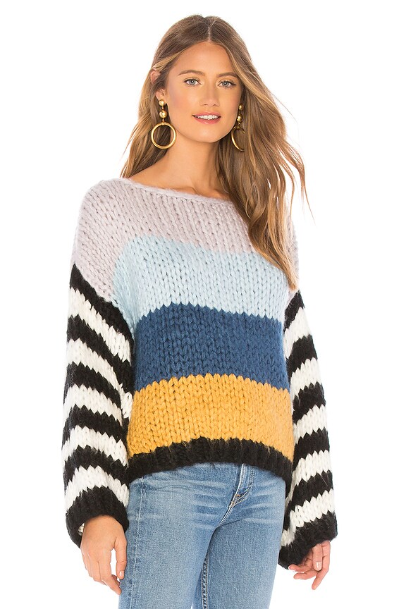 view 2 of 4 СВИТЕР CHUNKY STRIPE in Mixed Signals