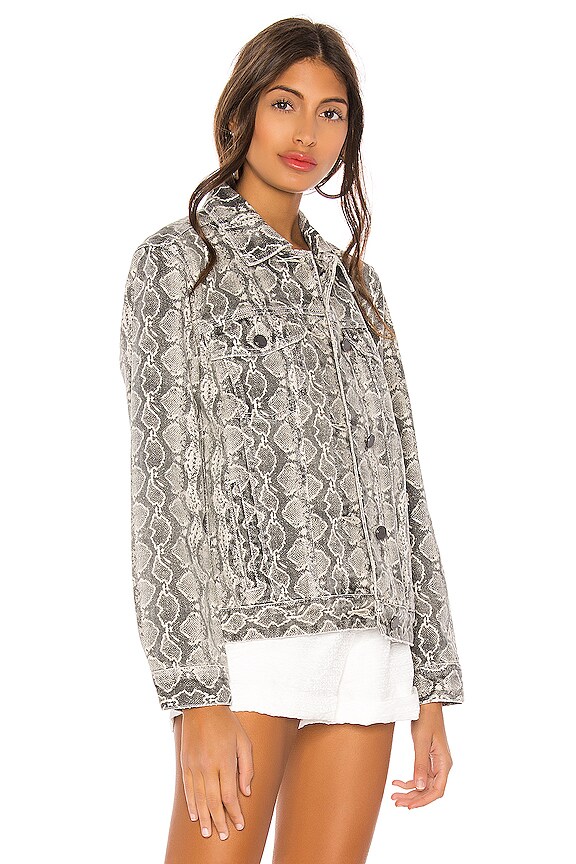 view 2 of 4 Denim Trucker Jacket in Snake Along
