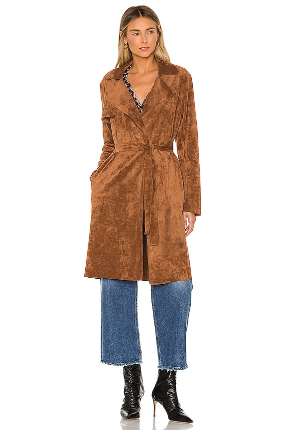 view 2 of 4 Coco Faux Suede Trench in Coco