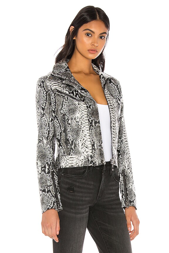 view 2 of 4 Faux Leather Moto Jacket in Anaconda
