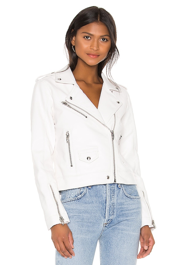 view 2 of 5 Vegan Leather Moto Jacket in Naked Eye