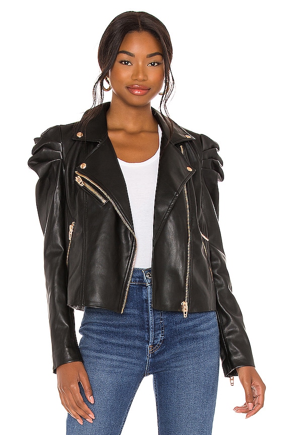 view 1 of 4 Faux Leather Jacket in Lonestar