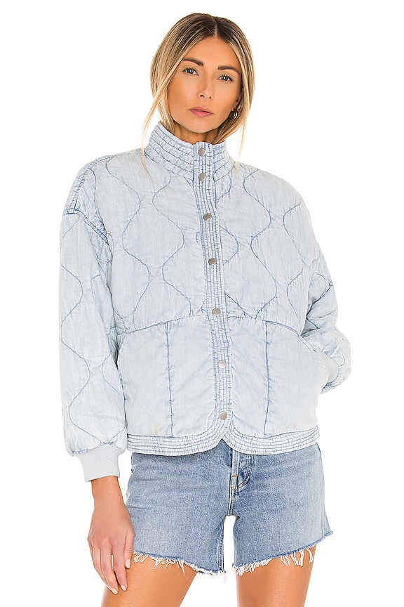 view 2 of 5 Quilted Chambray Jacket in Sun Bleached
