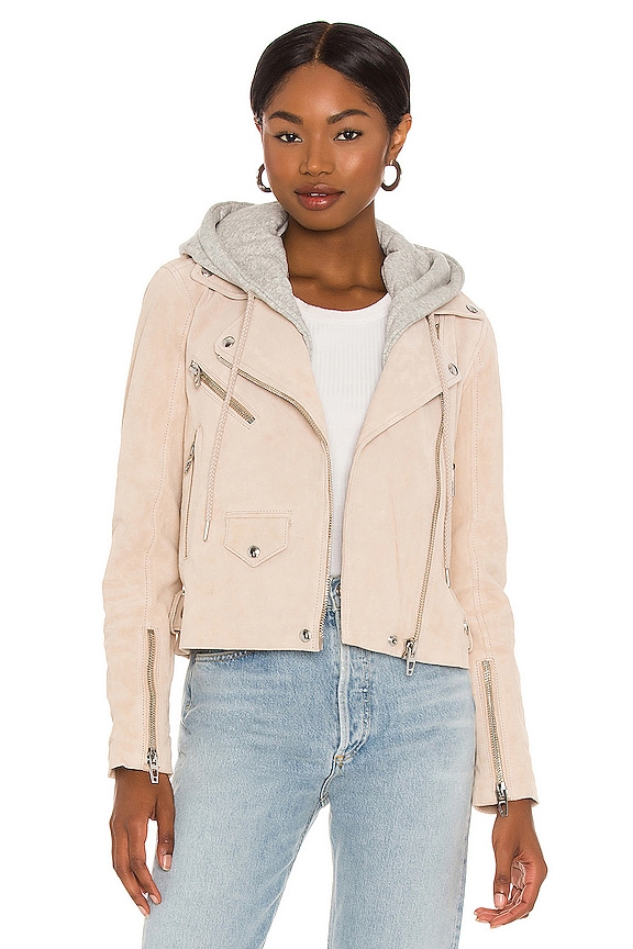 view 1 of 5 Suede Moto Jacket in Sunday Drive