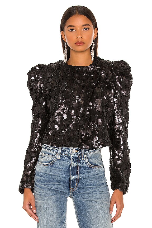 view 2 of 6 Sequin Puff Sleeve Jacket in Hot Topic