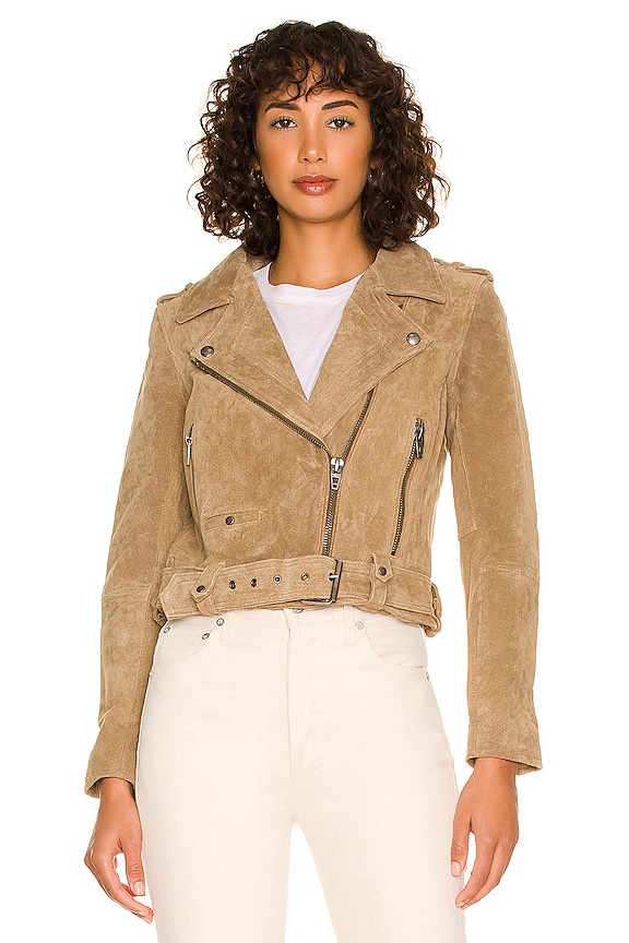 view 2 of 5 Suede Moto Jacket in Rosemary