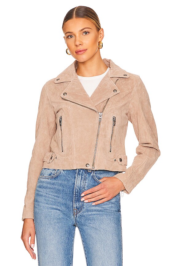 view 2 of 5 Suede Moto Jacket in Bare It All