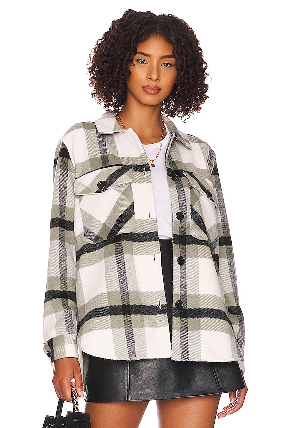 BLANKNYC Double Stripe Shacket in Mountain Top | REVOLVE