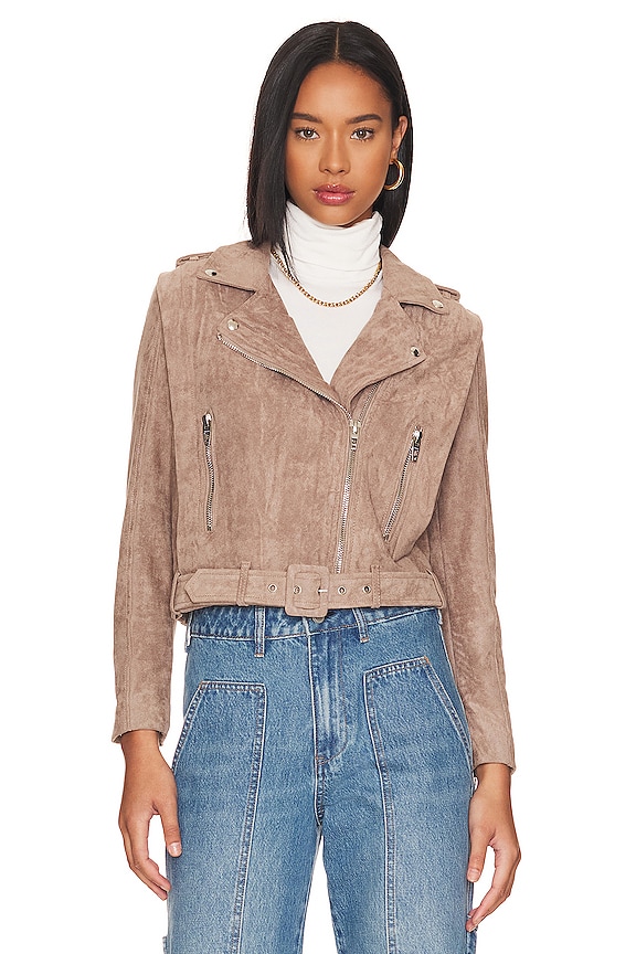 view 2 of 5 Suede Moto Jacket in Chance Of Rain