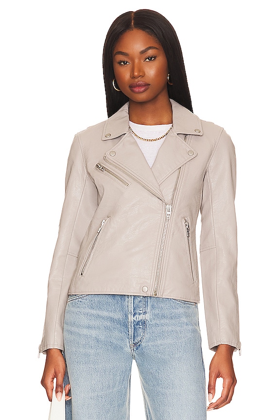 view 2 of 5 Faux Leather Moto Jacket in On The Rocks