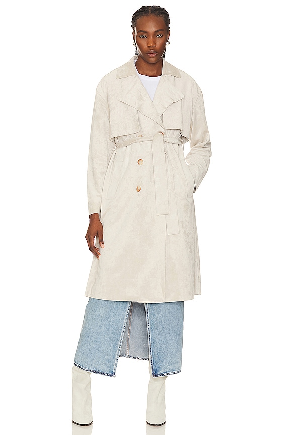 view 2 of 5 스웨이드 코트 in Iced Chai