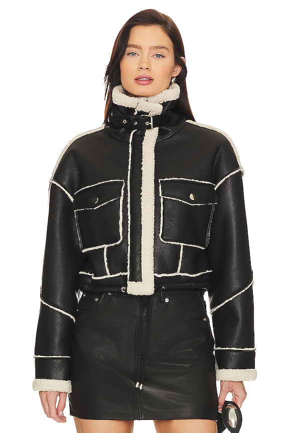 view 2 of 5 ファー付レザージャケット in Flying Squad