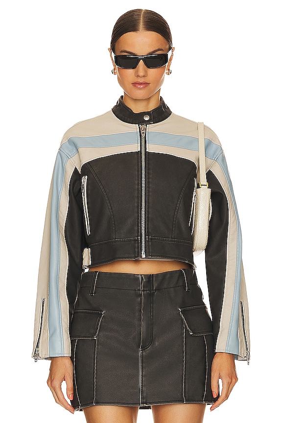 view 2 of 5 Light Speed Faux Leather Jacket in Light Speed