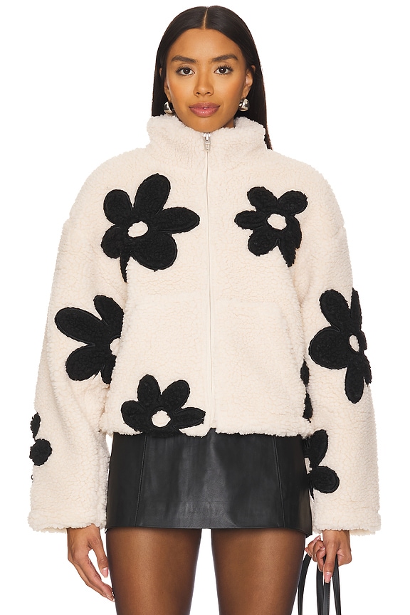 view 2 of 5 Wild At Heart Jacket in Off White & Black