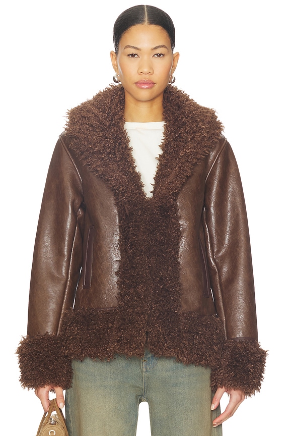 view 2 of 5 КОЖАНОЕ ПАЛЬТО in Penny Lane