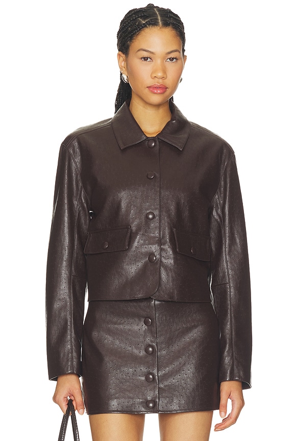view 2 of 6 Faux Leather Jacket in Wait For It