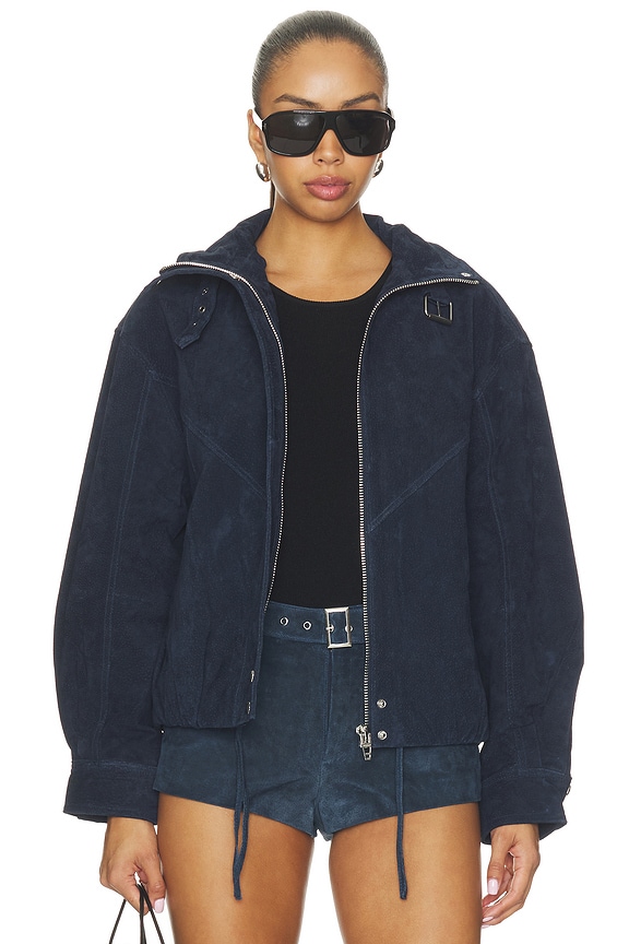 view 2 of 5 Faux Suede Jacket in Midnight Drift