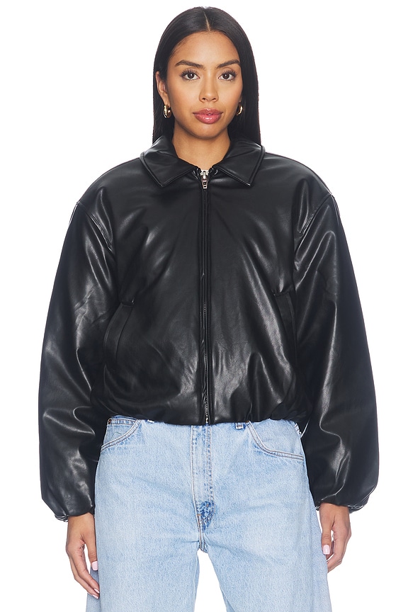 view 2 of 5 Faux Leather Jacket in Knock Out