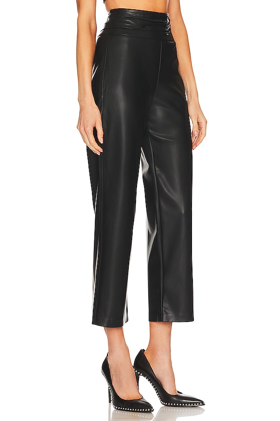 view 2 of 4 Vegan Leather Wide Leg Pant in New Habit