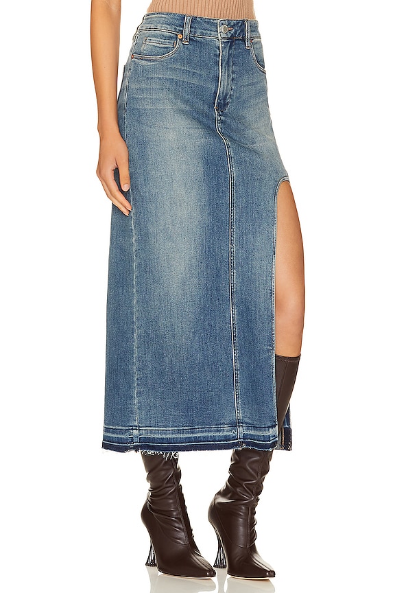 view 2 of 4 Midi Skirt With Slit in Shape Up