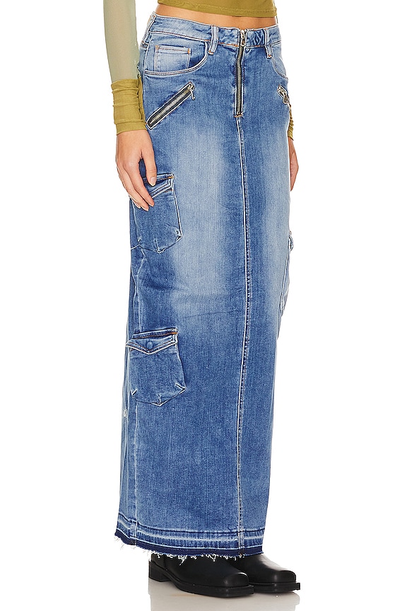 view 2 of 4 カーゴデニムマキシスカート in Time Lapse