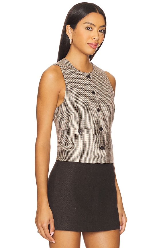 view 2 of 5 Plaid Vest in Between The Lines