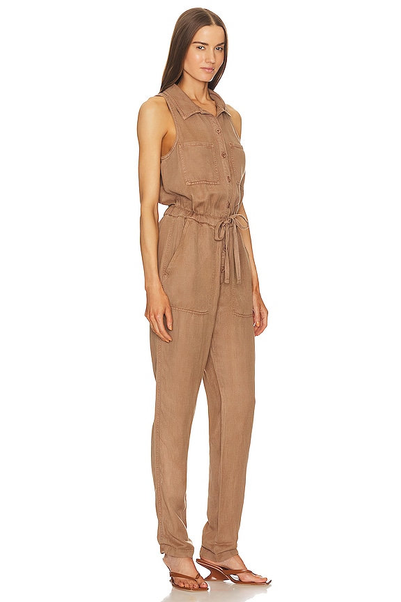view 2 of 3 Sierra Jumpsuit in Mocha Chocolate