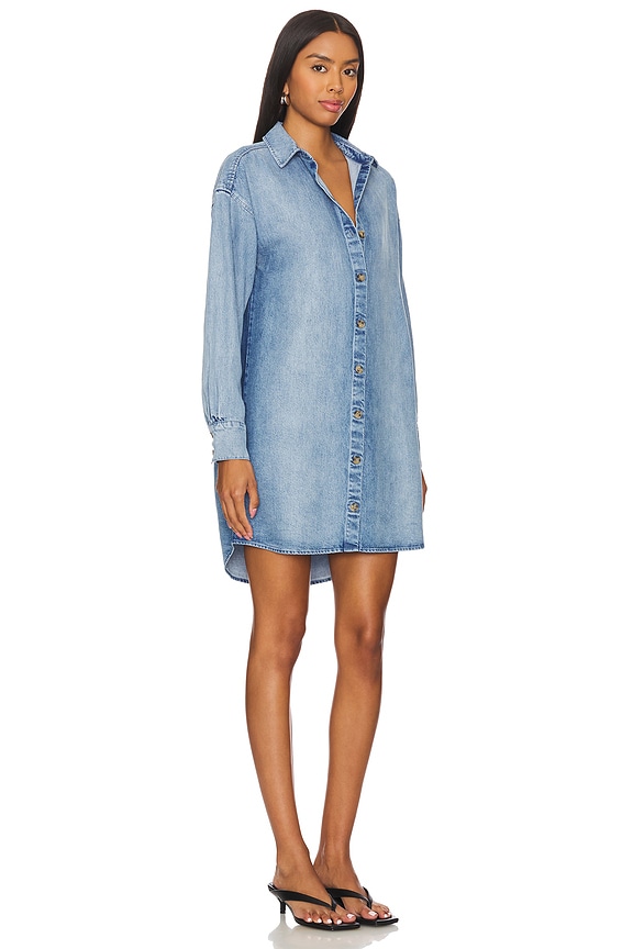 view 2 of 3 VESTIDO CAMISERO TIPO JERSEY PAISLEY in Vintage Horizon Wash