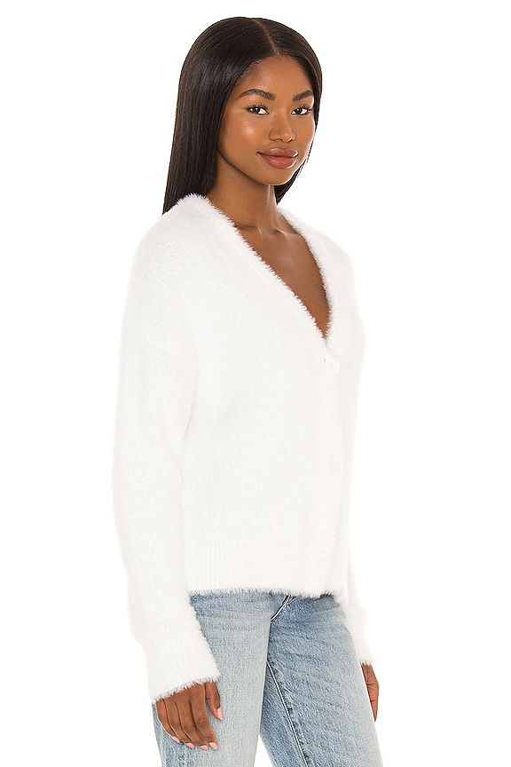 view 2 of 4 Fuzzy Cardigan in Winter White