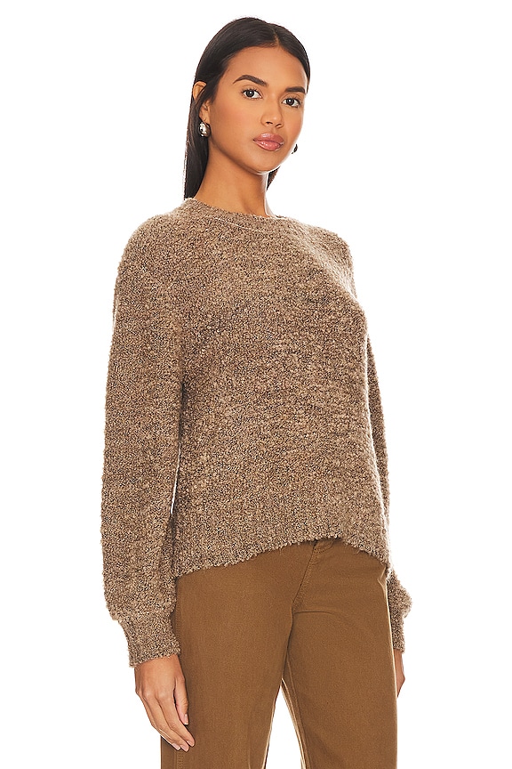 view 2 of 4 Long Sleeve Crew Sweater in Rustic Oak