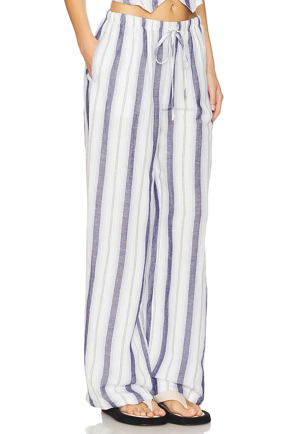 view 2 of 6 Easy Wide Leg Pant in Coastal Ombre Stripe