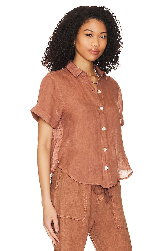 view 2 of 4 CAMISA in Terracotta Brown