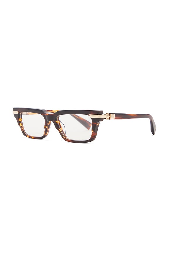 view 2 of 3 Sentinelle Iv Optical Eyeglases in Brown Swirl & Gold