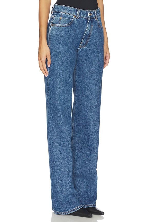 view 2 of 6 Denim Straight Leg in Bleu Jean Fonce