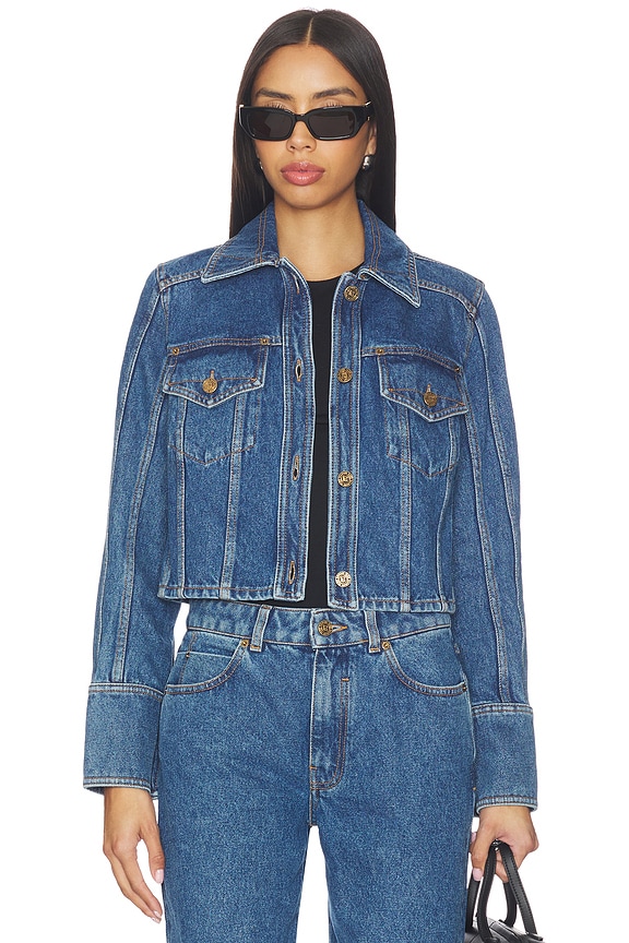 view 2 of 5 BLOUSON DENIM in Bleu Jean Fonce