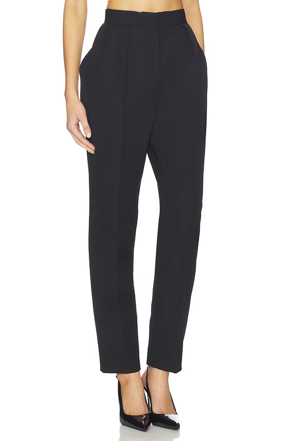 view 2 of 6 Tailored Grain De Poudre Pant in Noir