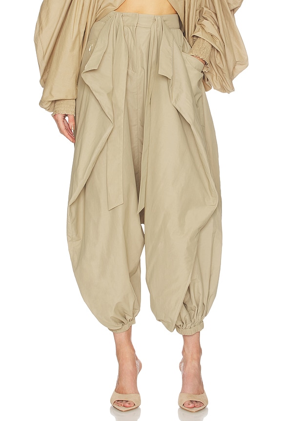 view 1 of 7 PANTALÓN SARGON POPELINE in Beige Fonc?