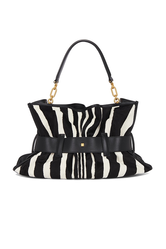 view 2 of 6 BOLSO DE HOMBRO MEDIANO ANTHEM in Noir & Blanc