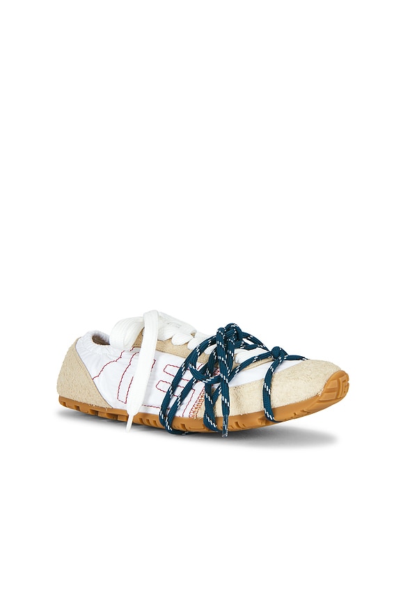 view 2 of 6 SNEAKERS RACER 45 in Creme & Blanc